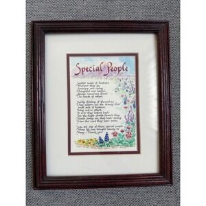 Special People Framed Art Signed Numbered Audrey Jeanne Roberts Year 2000